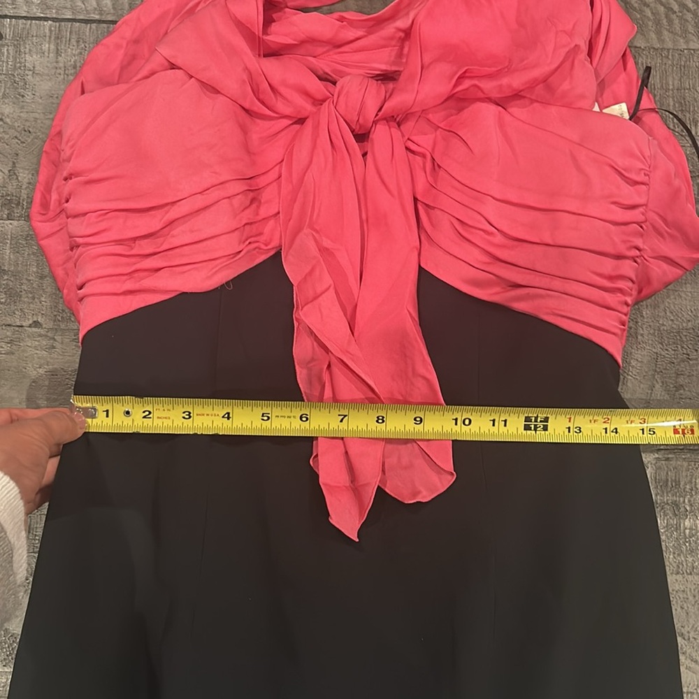 Paule Ka women sweetheart Pink and Black Dress size 40 - Picture 7 of 8